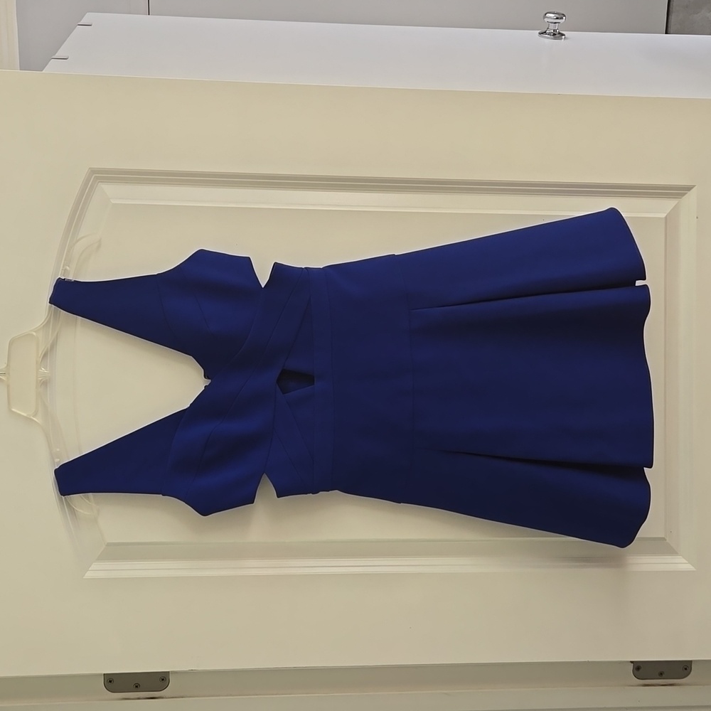 BCBGMAXAZRIA ROYAL BLUE DRESS SIZE 0